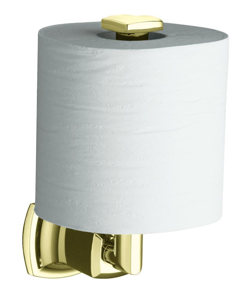 KOHLER Vibrant&reg; French Gold Wall Mount Toilet Tissue Holder 