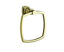 KOHLER Vibrant&reg; French Gold Square Closed Towel Ring 