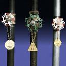 Seton Identification Products Black 1-1/2 in. Brass Round Valve Tag Letter 