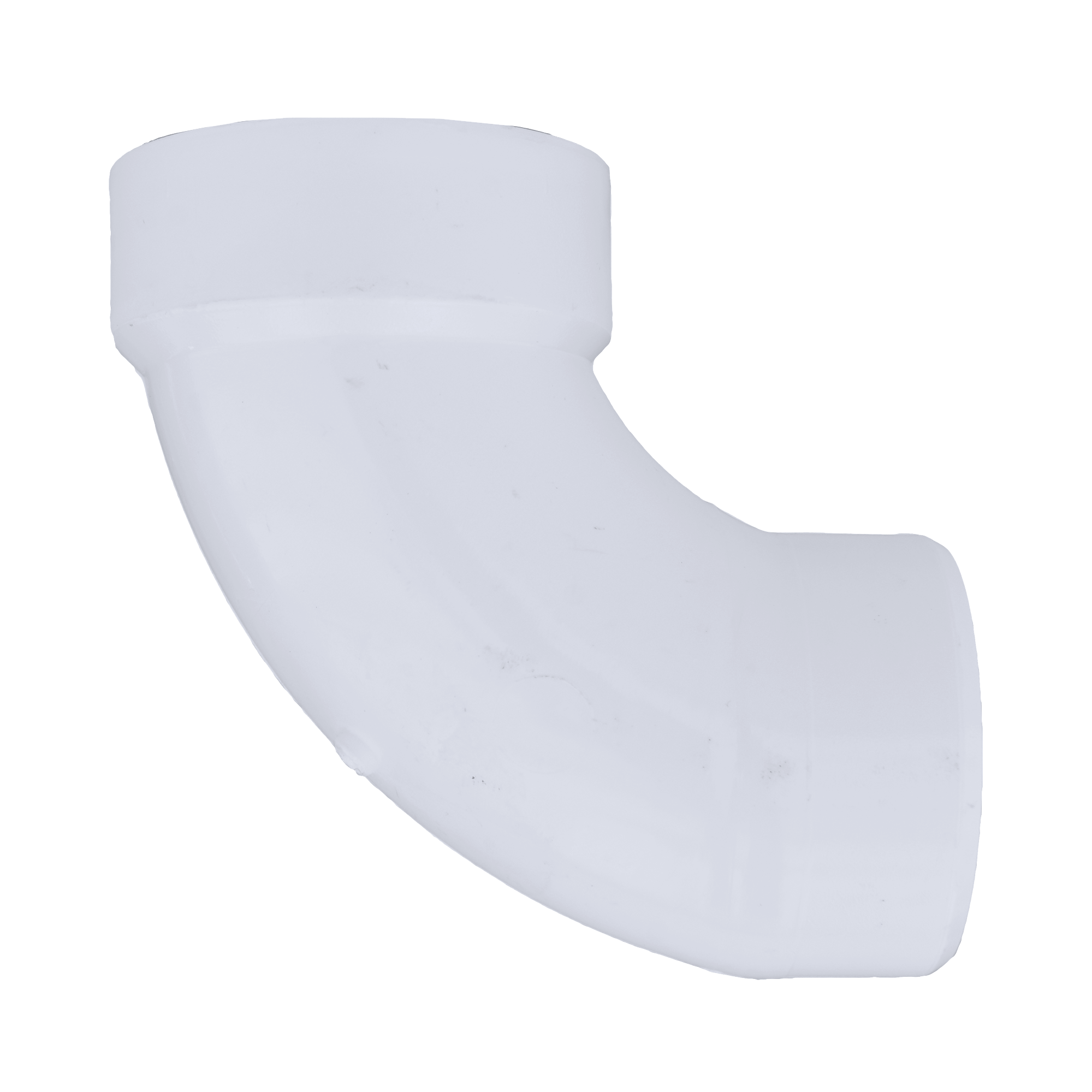 White Spigot x Hub 90 Degree PVC DWV Street Elbow 