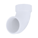 White Spigot x Hub 90 Degree PVC DWV Street Elbow 