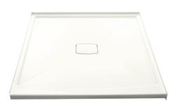 60 in. x 60 in. Shower Base with Center Drain in White