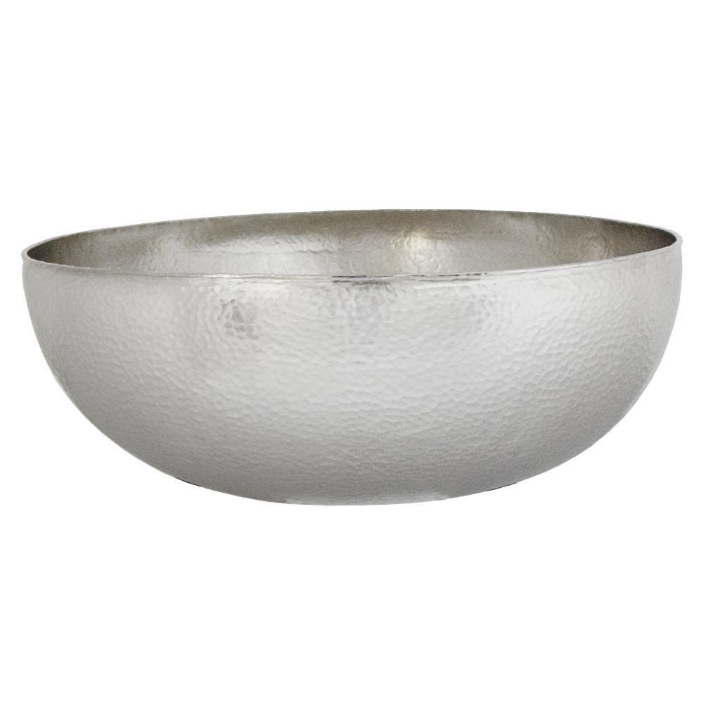 Brushed Nickel 16 Round MAESTR VESSEL Brushed Nickel 