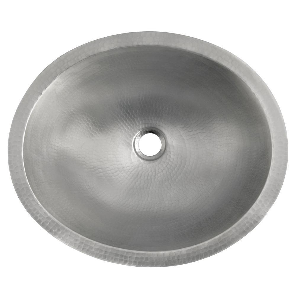Native Trails Brushed Nickel Undermount Bathroom Sink 