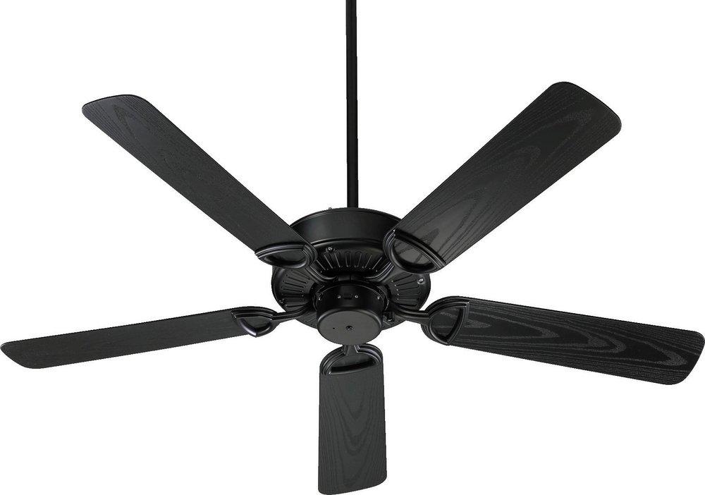 Quorum International Matte Black 52 in. 5-Blade Ceiling Fan 