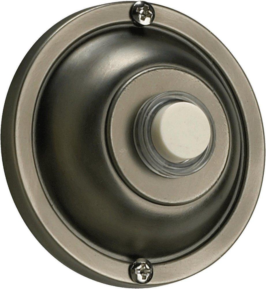 Quorum International Antique Silver Round Button 