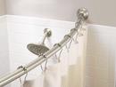 Moen Brushed Nickel 72 in. Wall Mount Curved Shower Rod 