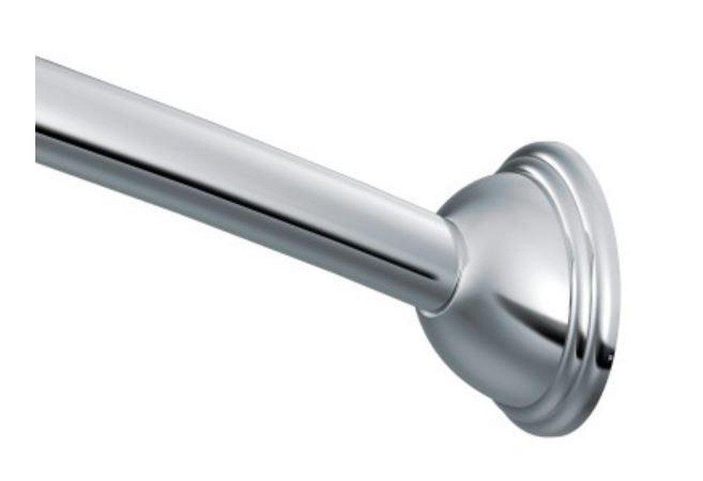 Moen Polished Chrome 60 in. Fixed Curved Shower Rod 