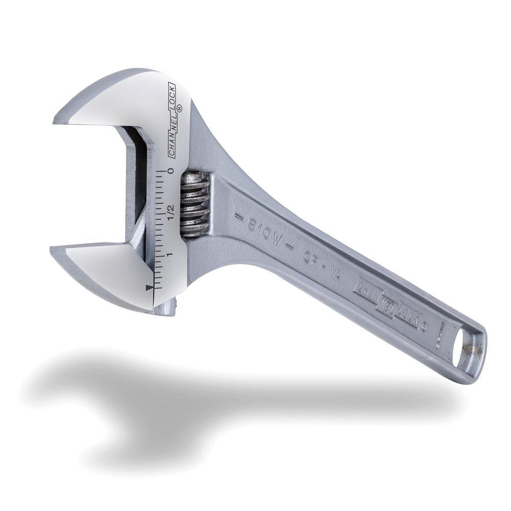 CHANNELLOCK&reg; Chrome Adjustable Wrench 