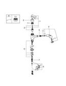 GROHE StarLight Chrome Single Handle Pull Out Kitchen Faucet 