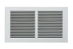 12 x 6 in. Residential 1-way 1/3 in. Stamped Fin Return Grille in White Steel