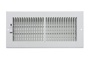 PROSELECT&reg; White 10 in. Steel Ceiling/Sidewall Register in White 