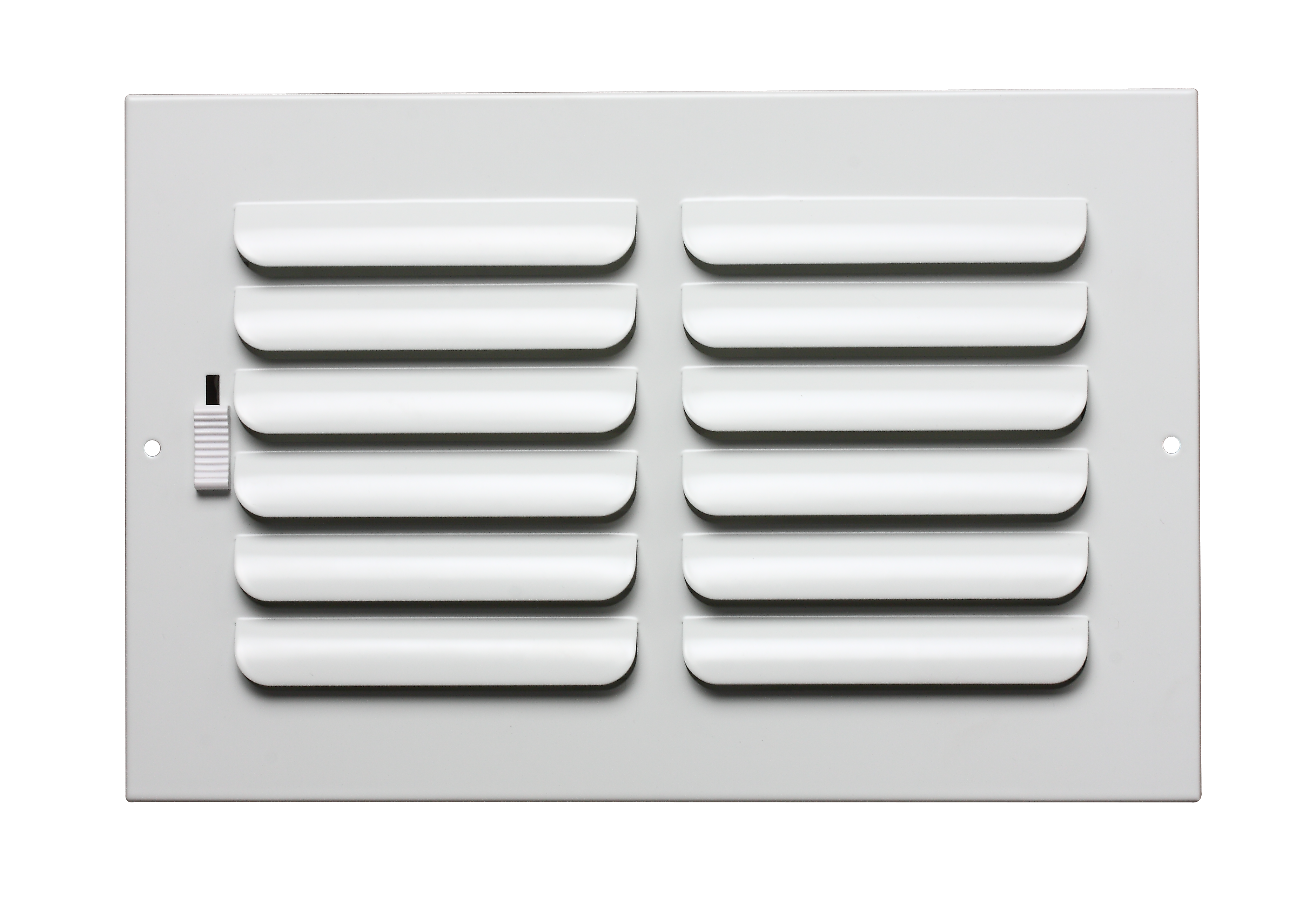 PROSELECT&reg; White 6 in. 1-Way Steel Curved Ceiling or Sidewall Register in White 