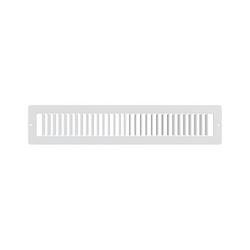 2 x 14 in. Toe Space Grill White