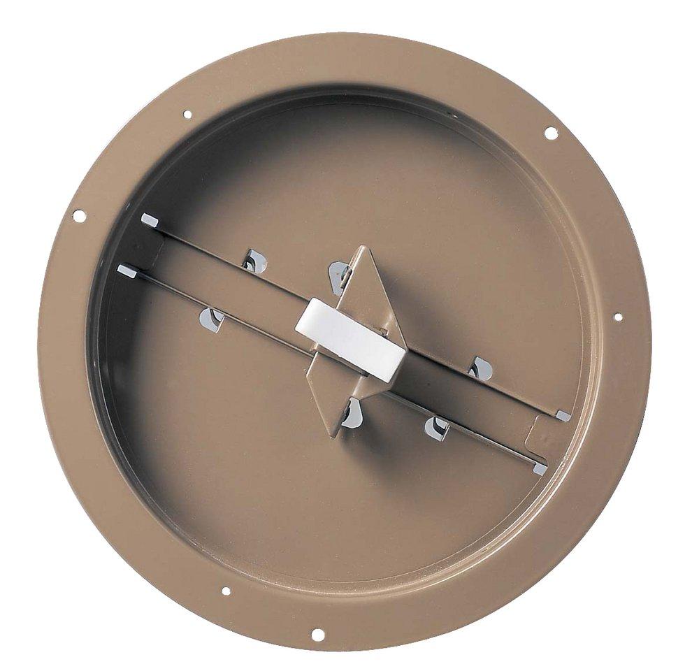 PROSELECT&reg; Brown Round Brown Steel Ceiling Damper 