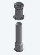 Castings Black Bituminous Paint Slip Valve Box Top Section 