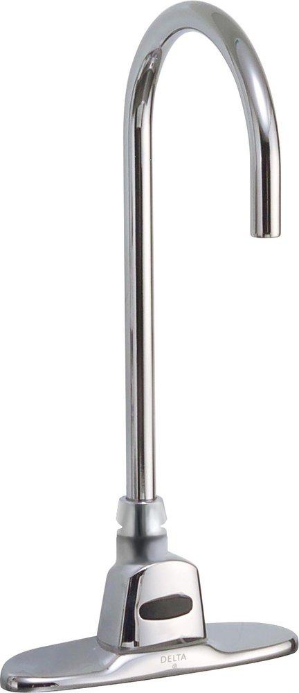 Delta Faucet Chrome Single Handle Gooseneck Touchless Bar/Prep Faucet 