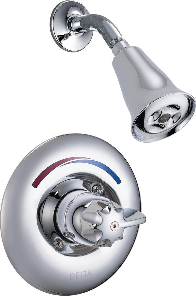 Delta Faucet Chrome Shower Trim Kit with Single Lever Handle and 1-Function Showerhead (Trim Only) 