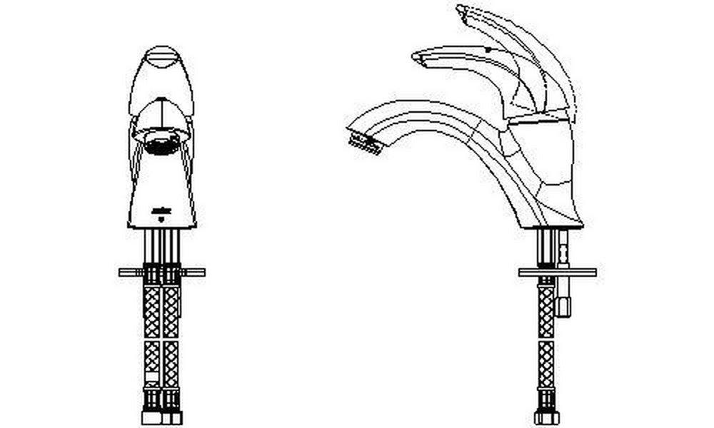 Delta Faucet Chrome Bathroom Sink Faucet with Single Lever Handle 