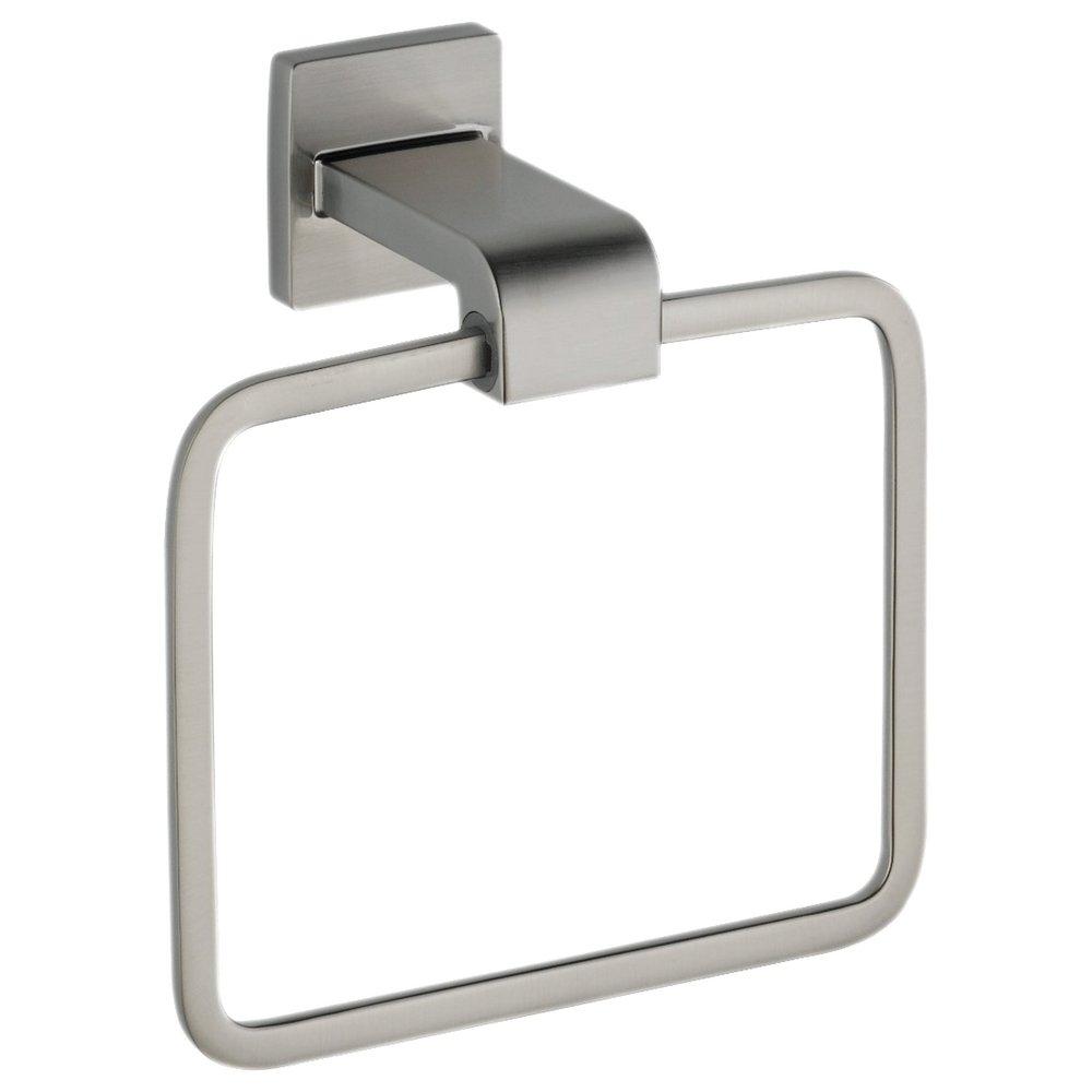 Delta Faucet Brilliance&reg; Stainless Rectangular Closed Towel Ring 