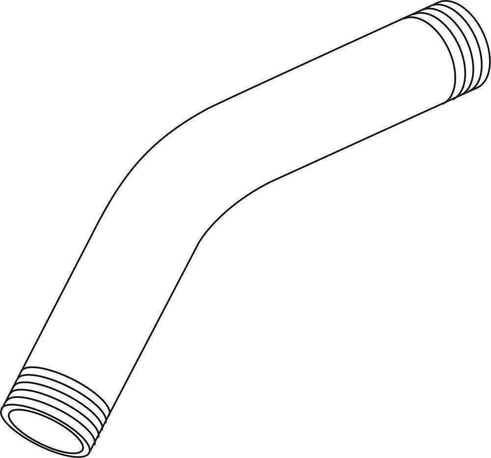 Delta Faucet Polished Brass 1/2 x 7 in. NPT Brass Shower Arm 