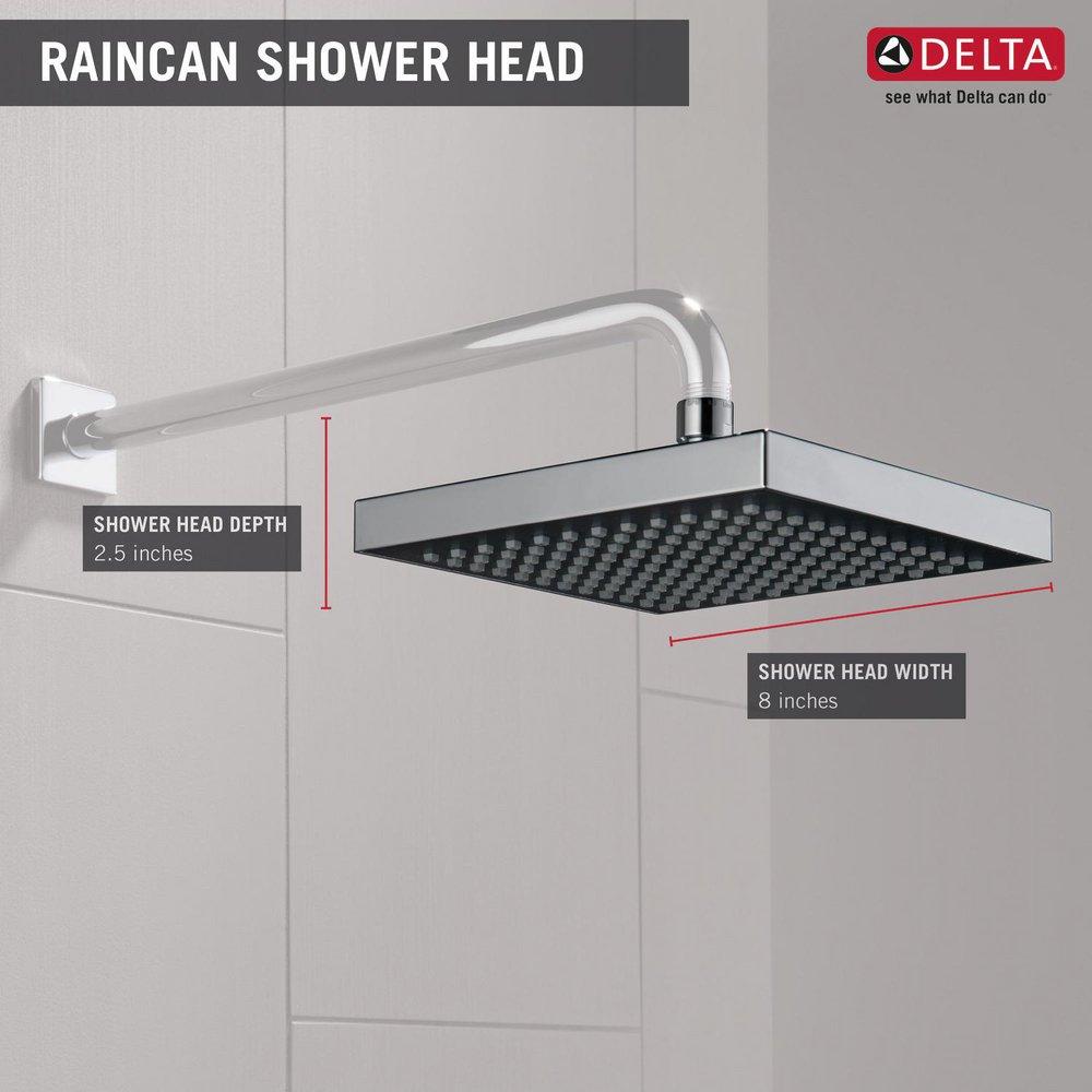 Delta Faucet Chrome Single Function Showerhead 