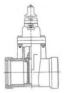 2 in. Push On x IPS Ductile Iron Open Left Resilient Wedge Gate Valve