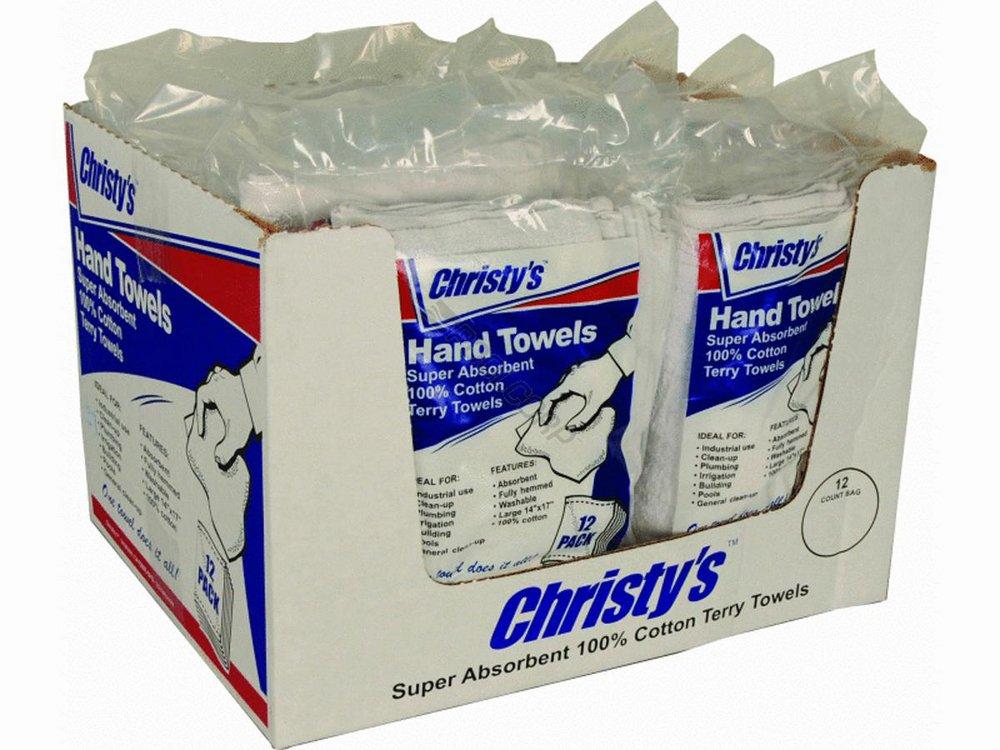 Christy's White 12 x 17 in. Shop Towel (Pack of 12) 