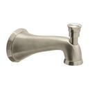 Wall Mount Spout with Diverter in Brushed Nickel