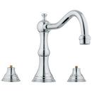 13.2 gpm 3-Hole Deckmount Roman Tub Filler Faucet with Double-Handle in Starlight Polished Chrome
