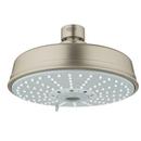 Multi Function Rain, Champagne, Jet and Full Showerhead in StarLight Brushed Nickel