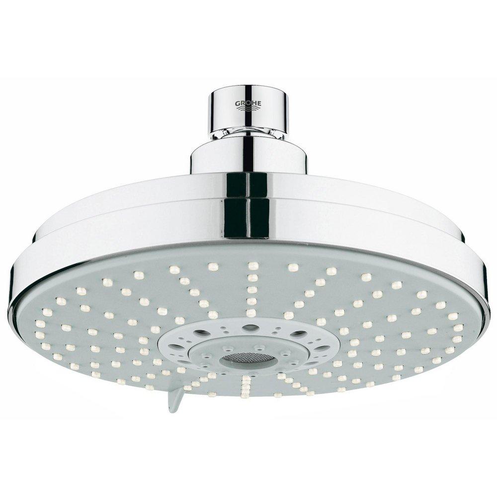 GROHE StarLight&reg; Chrome Multi Function Jet, Rain, Pure and Champagne Showerhead 
