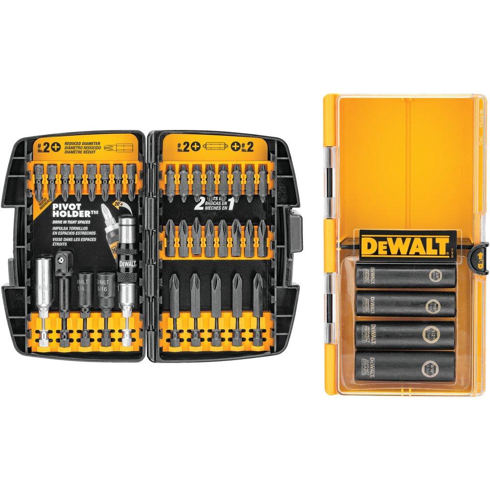 DEWALT Black 1/4 x 1/4 in. Hex Driver and Phillips 38 Piece 