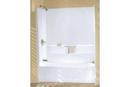 Sterling White 60 x 29 in. Soaker Alcove Bathtub Left Drain 