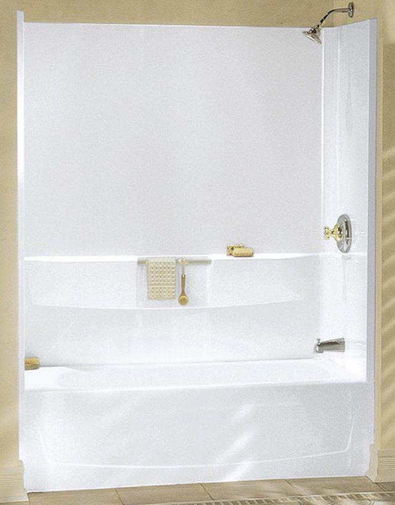 Sterling White 60 x 29 in. Soaker Alcove Bathtub Left Drain 
