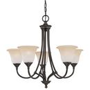 Thomas Lighting Aged Bronze 26 in. 100W 5-Light Chandelier 