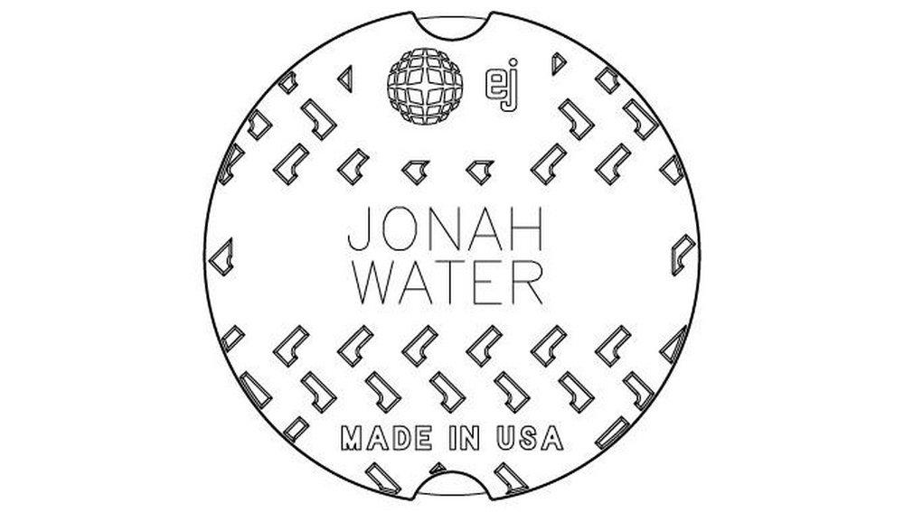 EJ Black Drop Valve Box with Water Lid 