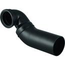 Geberit Black HDPE Connector with Off-Set Left Hand Flush 