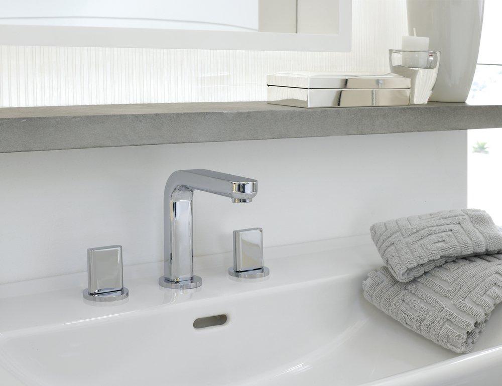 Hansgrohe Polished Chrome Two Handle Widespread Bathroom Sink Faucet 