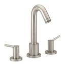 3-Hole Roman Tub Filler Faucet with Double Lever Handle in Brushed Nickel