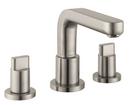 5.8 gpm 3-Hole Roman Tub Set Trim with Double Full Handle in Brushed Nickel