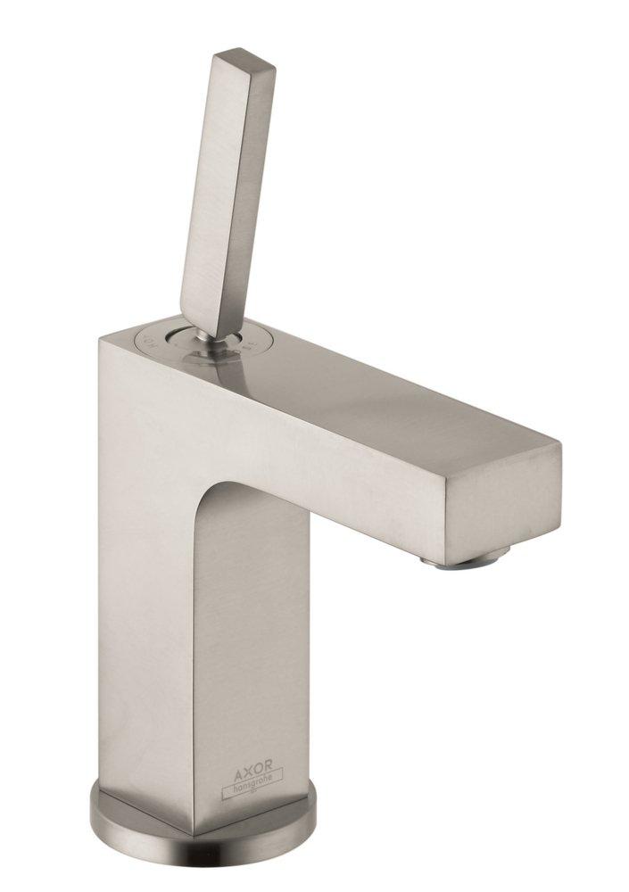 AXOR Brushed Nickel Single Handle Monoblock Bathroom Sink Faucet 