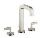 AXOR Brushed Nickel Two Handle Widespread Bathroom Sink Faucet 