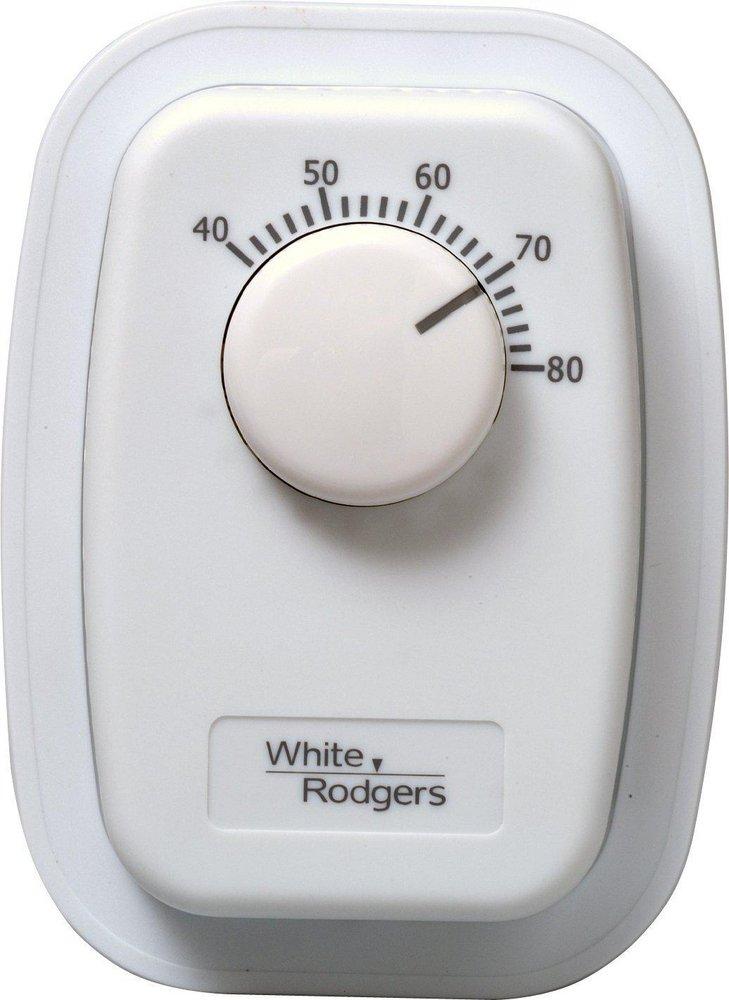 White-Rodgers Classic White 1-7/16 in. Hydronic Radiant Thermostat in Classic White 