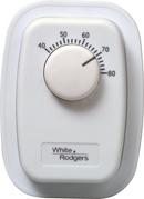 1-7/16 in. Hydronic Radiant Thermostat Controlling Baseboards, Cable Heat and Glass Panels in Classic White