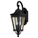 Visual Comfort & Co. Generation Lighting Black 9 in. 60W 2-Light Candelabra E-12 Incandescent Wall Lantern 