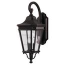 Visual Comfort & Co. Generation Lighting Grecian Bronze 3-Light Outdoor Wall Bracket Sconce 