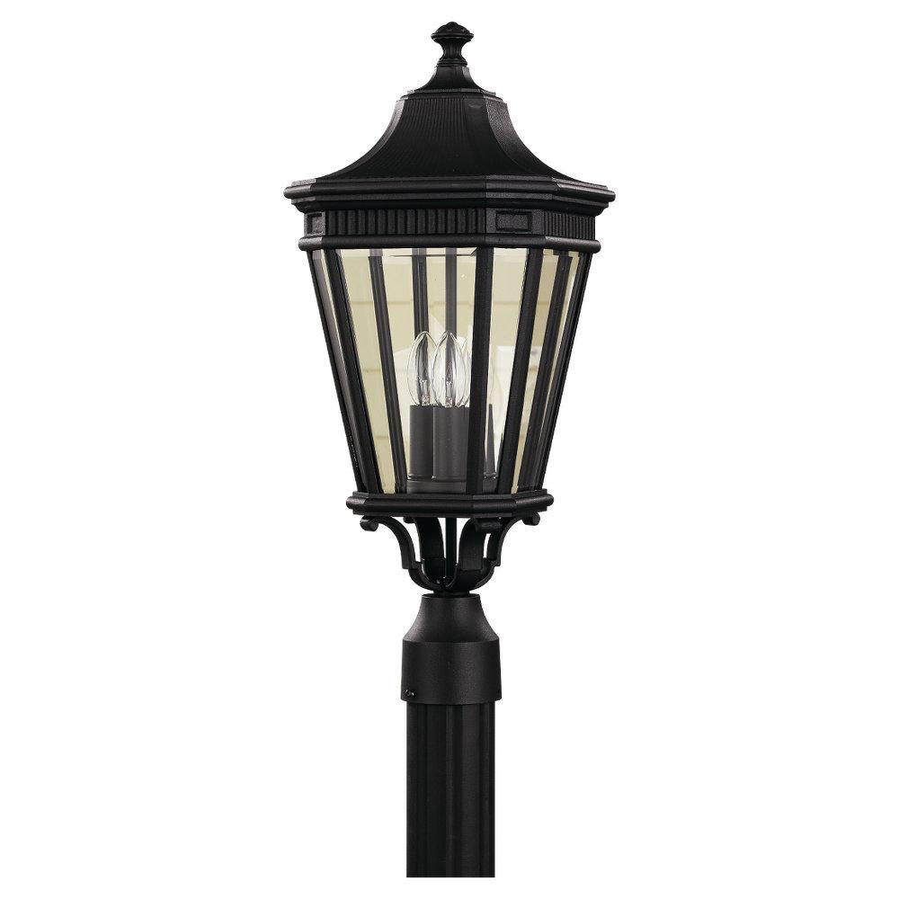 Visual Comfort & Co. Generation Lighting Black 22-1/2 x 9-1/2 in. 3-Light Post 