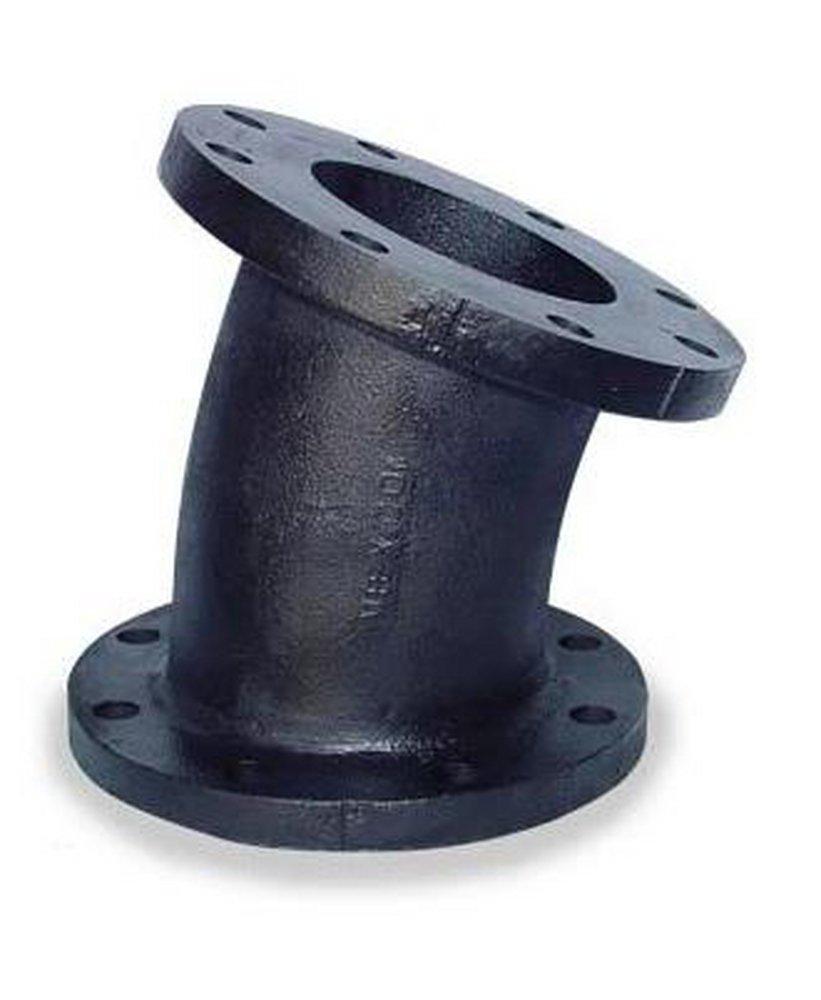 Flanged 125# Black Pressure Rated Cast Iron 45 Degree Elbow 