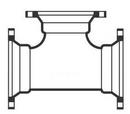 36 x 36 x 6 in. Mechanical Joint Ductile Iron C153 Short Body  Reducing Tee (Less Accessories)